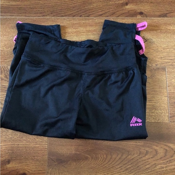 RBX black 3/4 athletic leggings in size S 7/8 - Picture 2 of 4